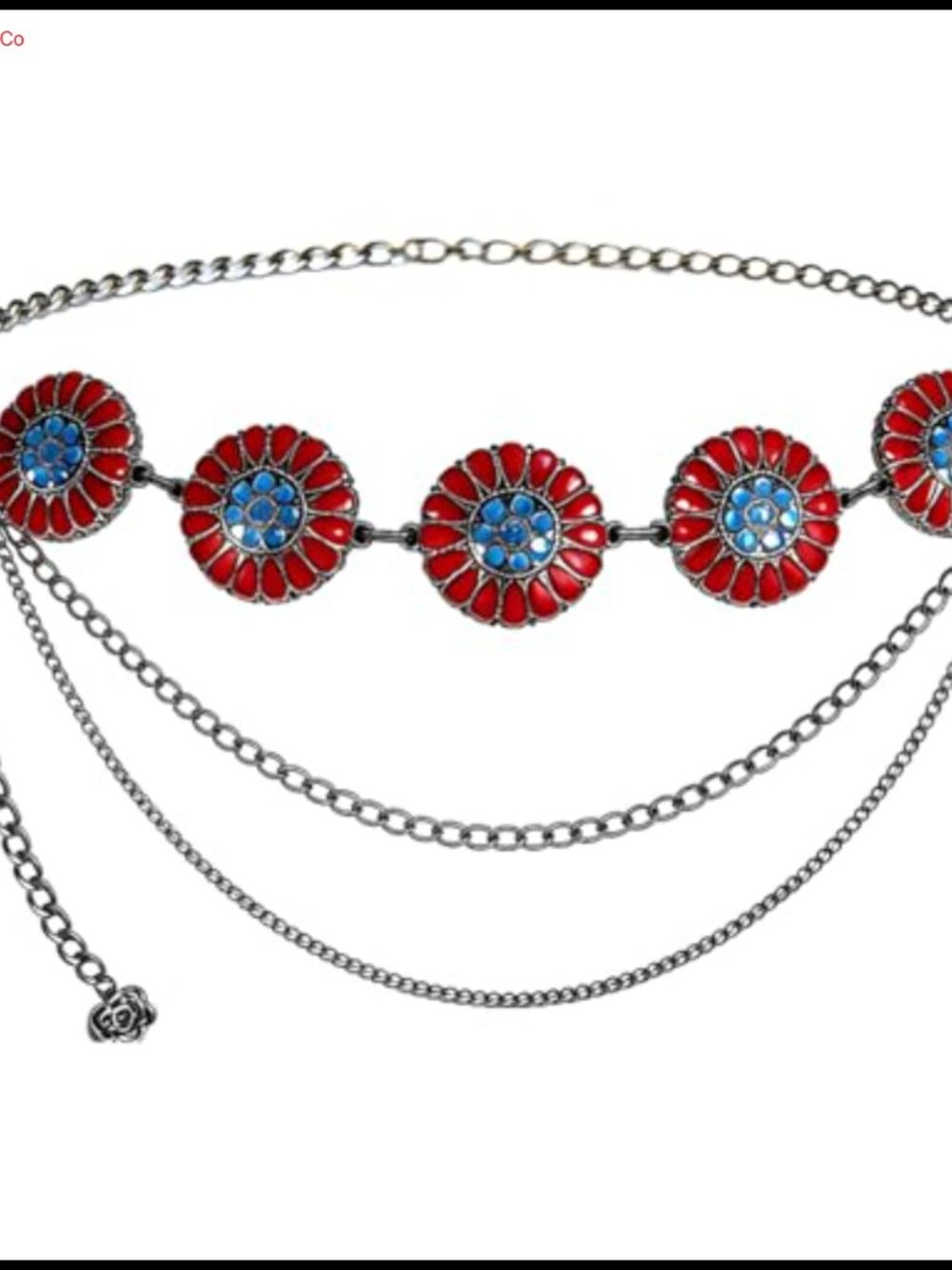 Southwestern Medallion Body Chain Adjustable Layered Jewelry